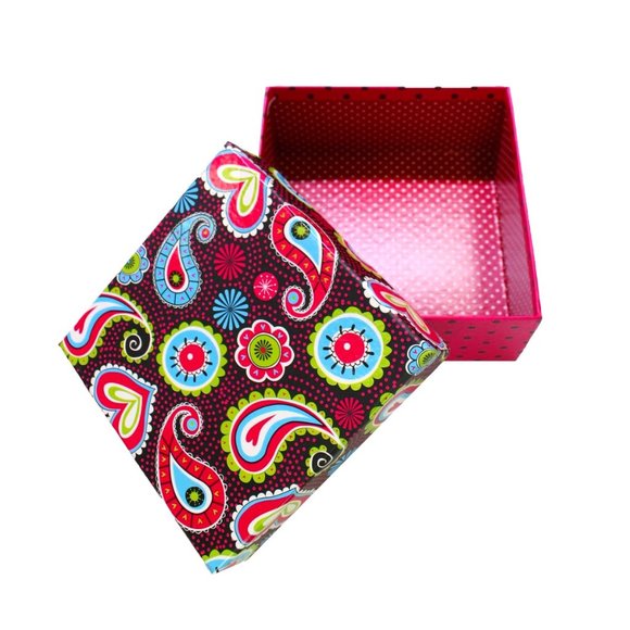 Multi coloured & Heart Box, Nested 3 Pcs - 7466-1 - Picture 1 of 5